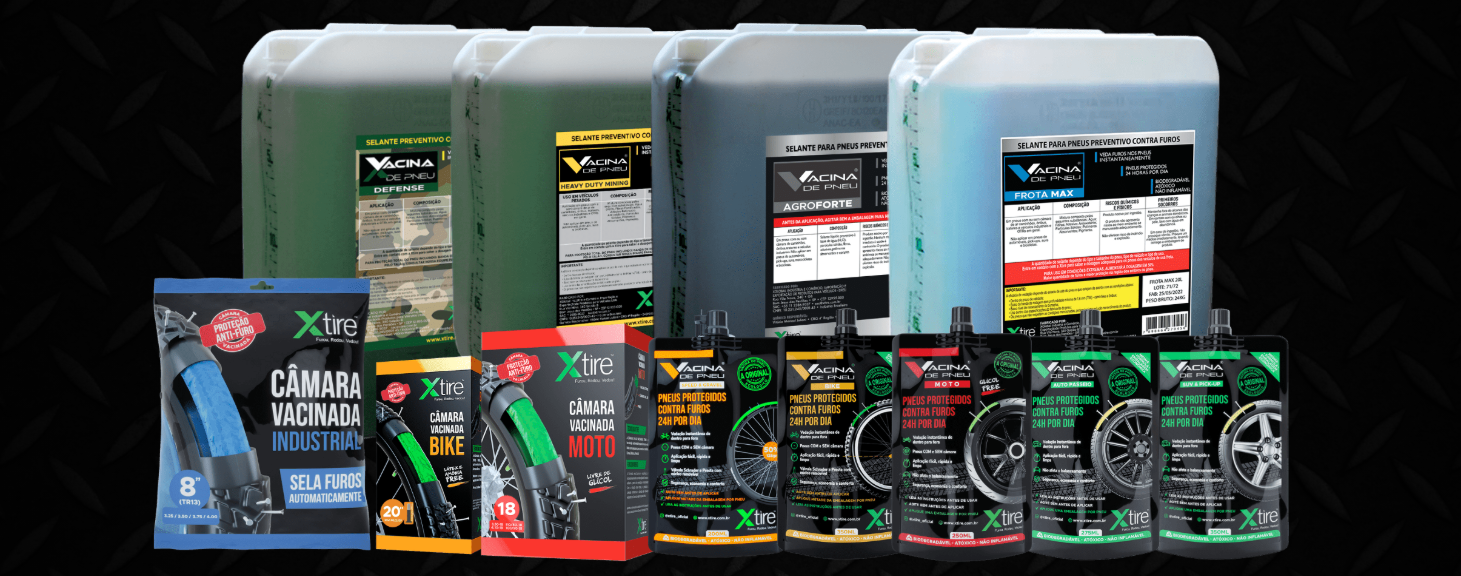 Família Xtire — linha completa de produtos